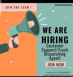 we want truck dispatcher agent for calling