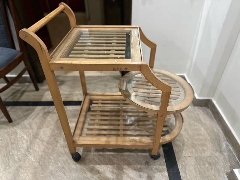 wooden tea trolly 2