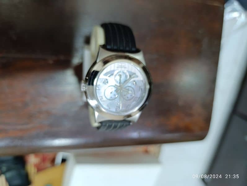 Black Armin Swiss Made Mother of Pearl Chronograph watch in 20000 only 15