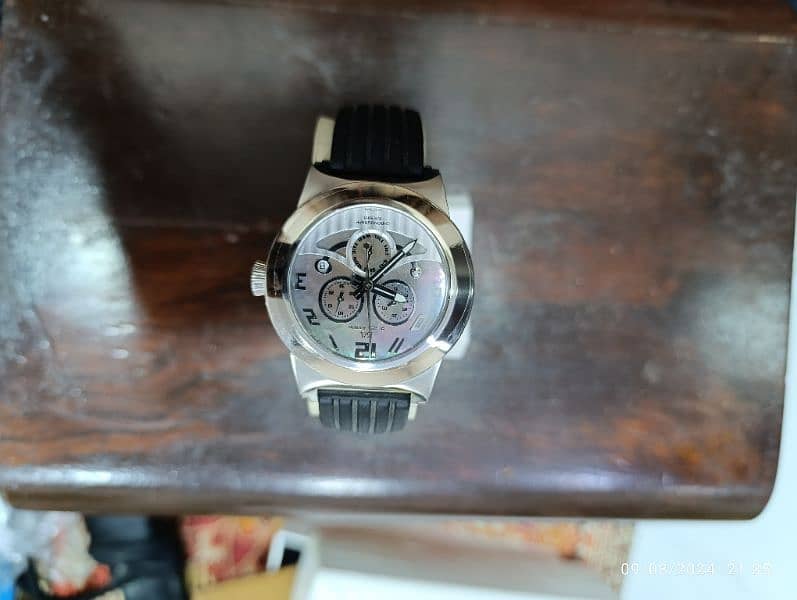 Black Armin Swiss Made Mother of Pearl Chronograph watch in 20000 only 17