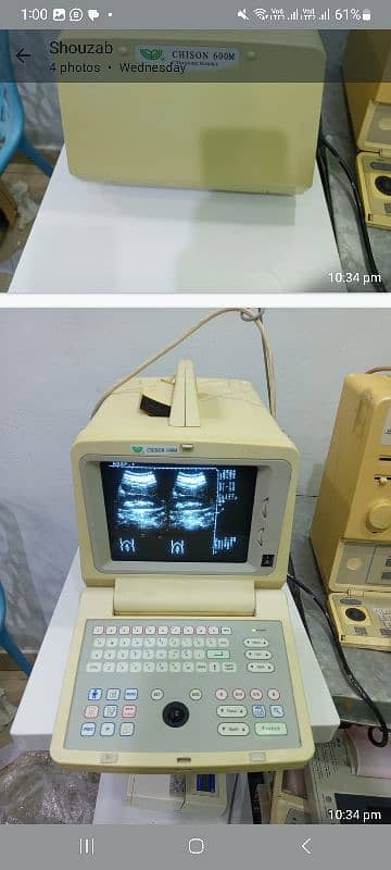 brand new ultrasound machine. . . . 7