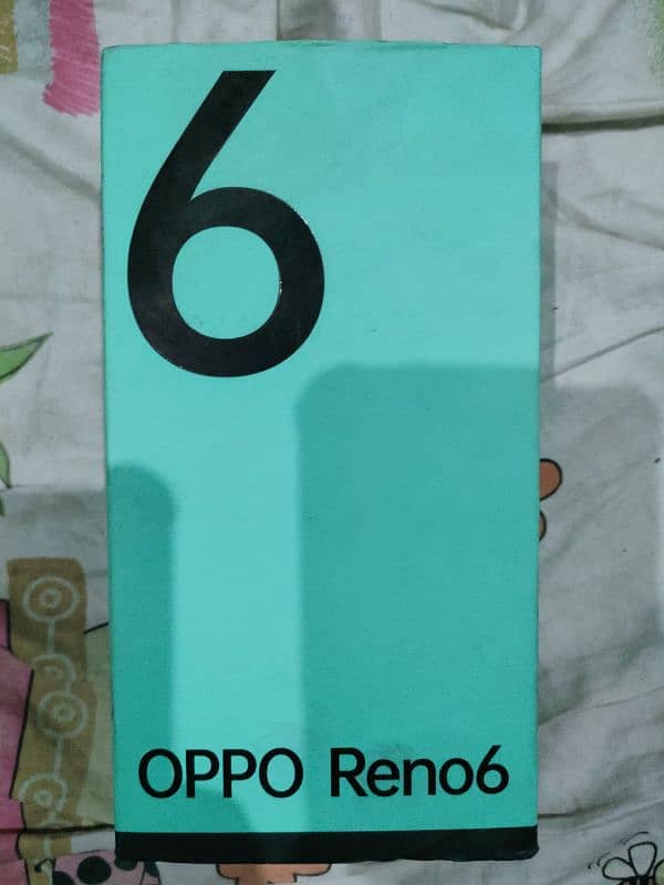 oppo reno 6 with box & charger 7