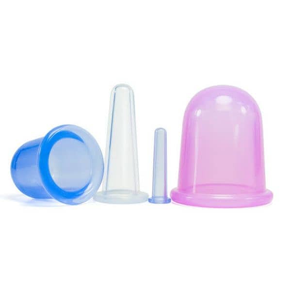 Rs 2000  - 4 pieces Silicon rubber Hijama Cups 2