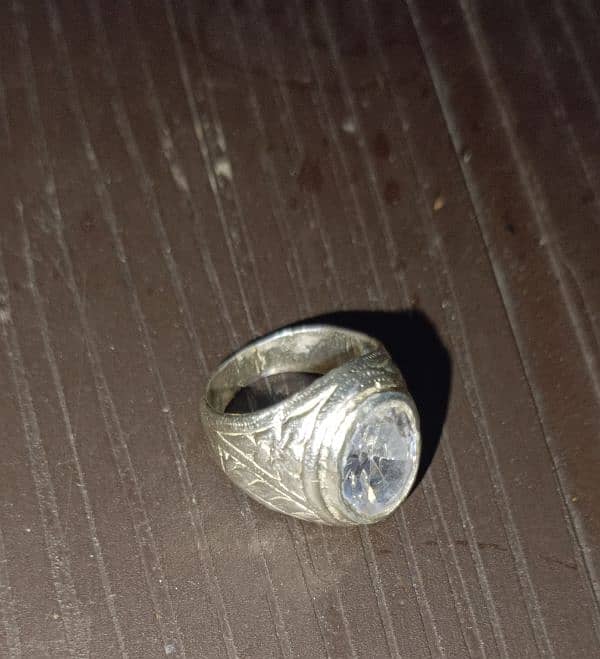 Pure Silver White Zarqoon Ring 5