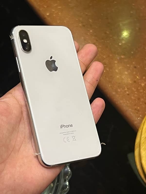 iPhone X silver white 2