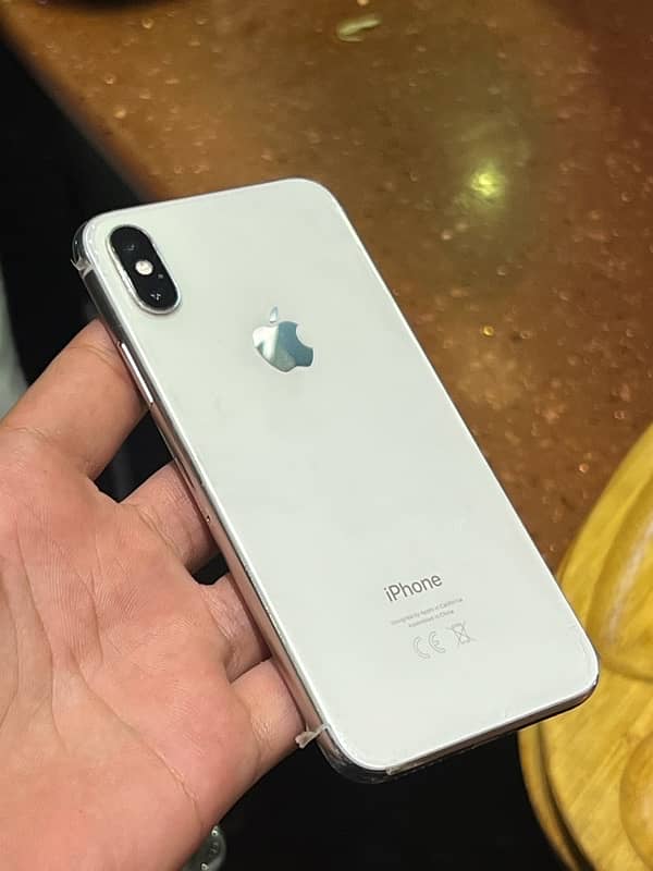 iPhone X silver white 4