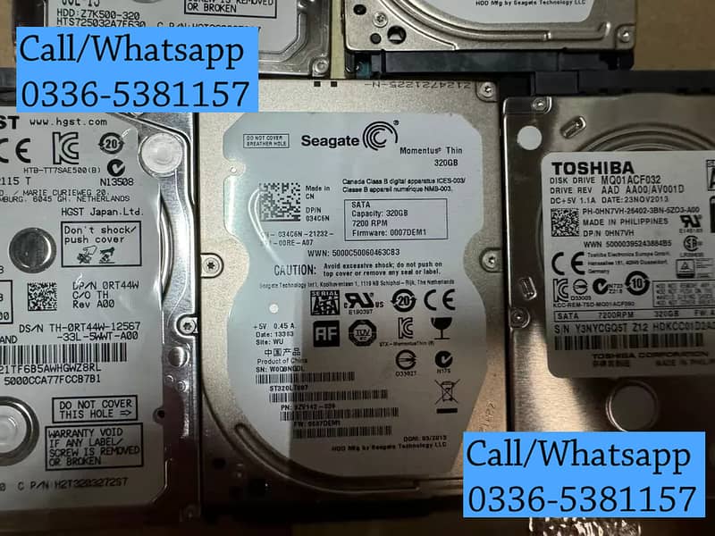 WD Seagate PC Laptop HDD 160gb 250gb 320gb 500gb 1tb 2tb Hard Disk 4