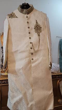 sherwani+(kulha free) one time used