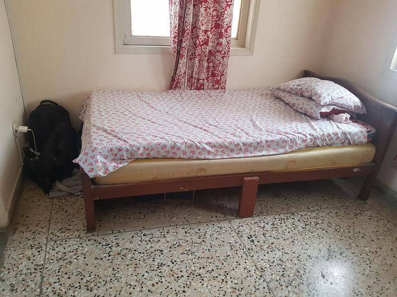 Strong wooden bed for sale 2