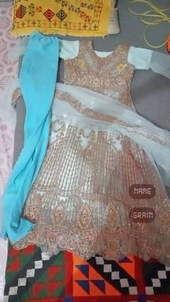 3 piece reshmi suit with very cute design ready to wear