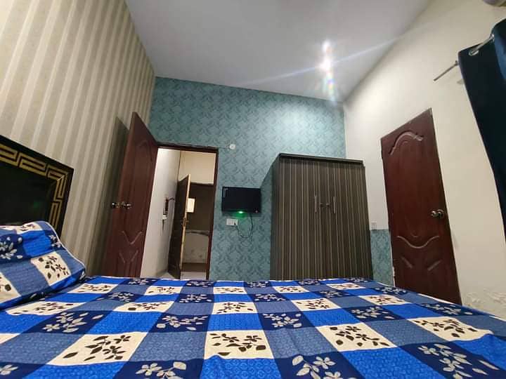 Fully Furnished Flate For Rent In Joher Town Lahore. . 4