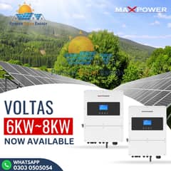 MAXPOWER VOLTAS 6KW & 8KW IP65 HYBRID INVERTER