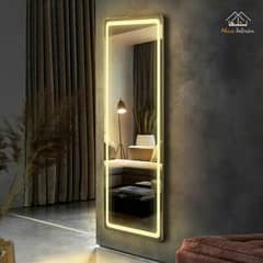 Standing Led Mirror | Illuminated Make Up Mirror | Restroom Mirror