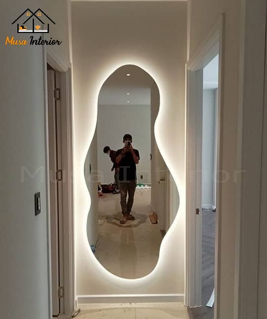 Standing Led Mirror | Illuminated Make Up Mirror | Restroom Mirror 2