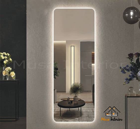 Standing Led Mirror | Illuminated Make Up Mirror | Restroom Mirror 5