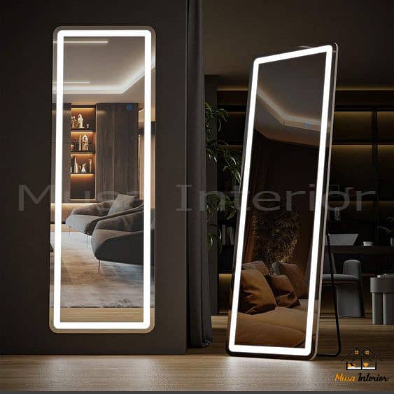 Standing Led Mirror | Illuminated Make Up Mirror | Restroom Mirror 6