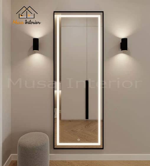 Standing Led Mirror | Illuminated Make Up Mirror | Restroom Mirror 7