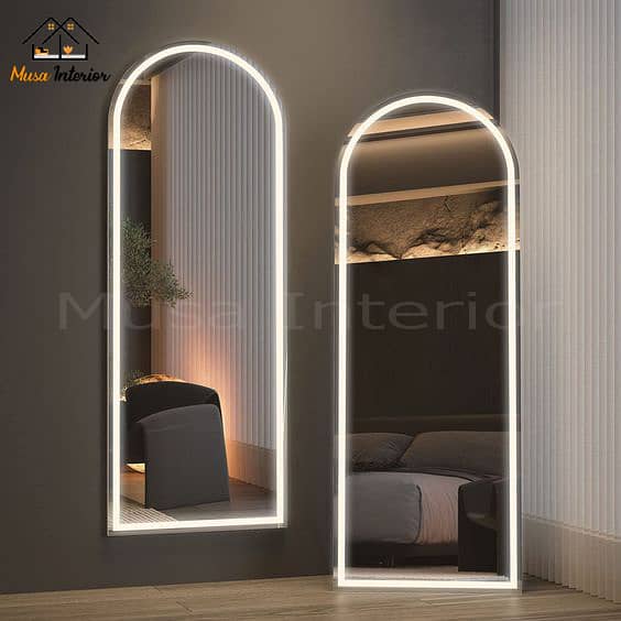 Standing Led Mirror | Illuminated Make Up Mirror | Restroom Mirror 8