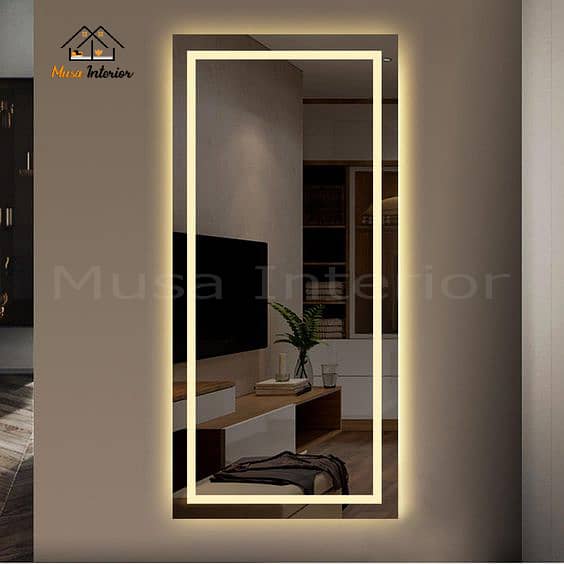 Standing Led Mirror | Illuminated Make Up Mirror | Restroom Mirror 9