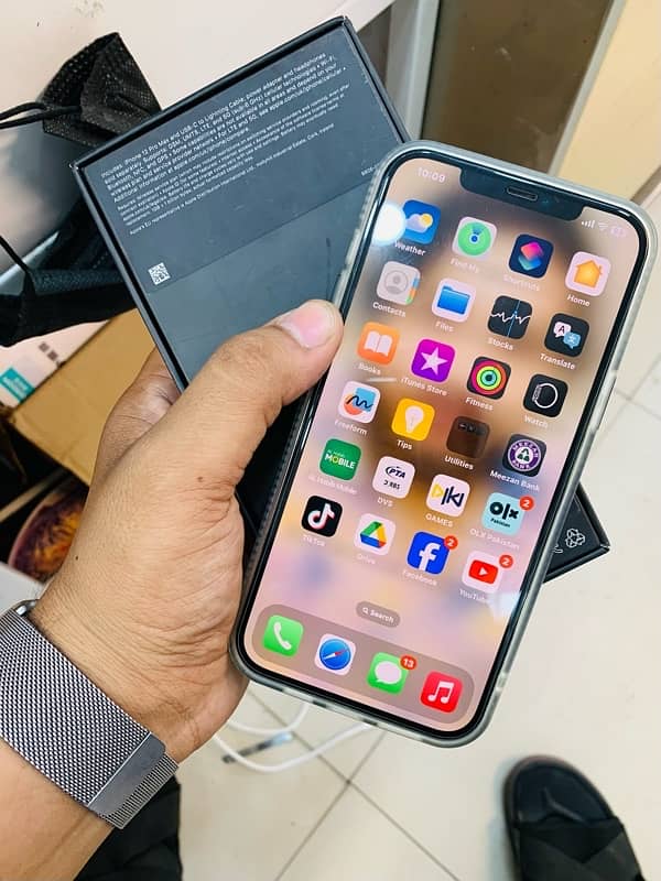 i phone 12pro max 256/duel sim pta approved 5