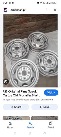 Suzuki Cultus Genuine Rims 13" in best Condition