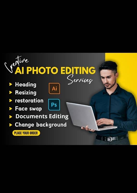 Graphic Designer will do Photoshop Photo Editing and document Editing 0