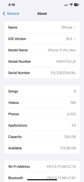 IPhone 11 Pro Max 256GB Non PTA Factory unlocked 5