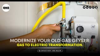 Geyser Upgrade | Gas Geyser convert into Electric | Geyser dual mode