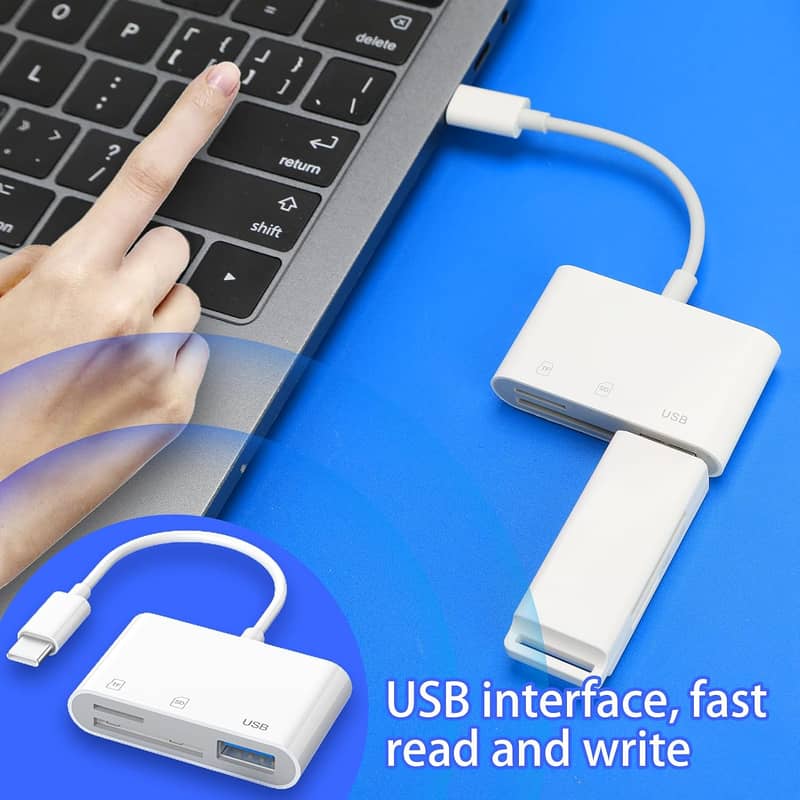 3-in-1 Type-C to Micro SD TF USB Reader 1