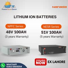 Narada NPFC 48v & NESR 51.2V 100A Lithium ion Dry Battery