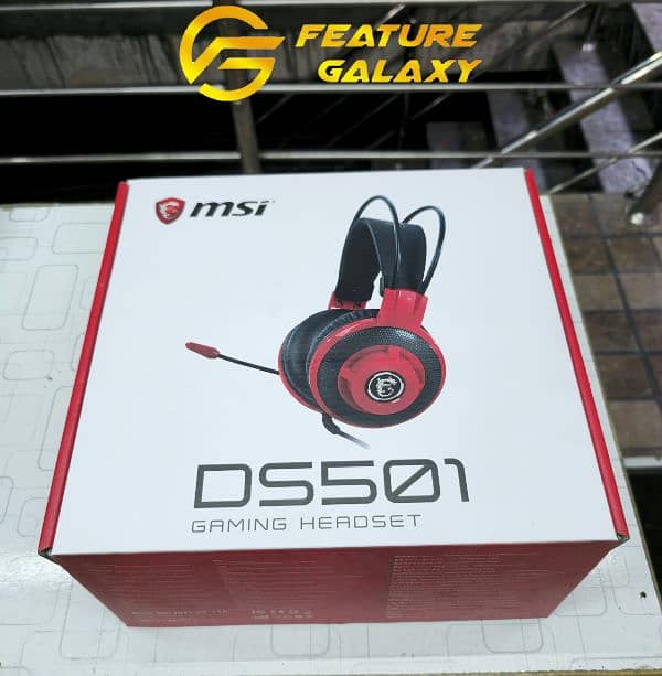 MSI DS501 Gaming Headset, Wired Gaming Headphone 0