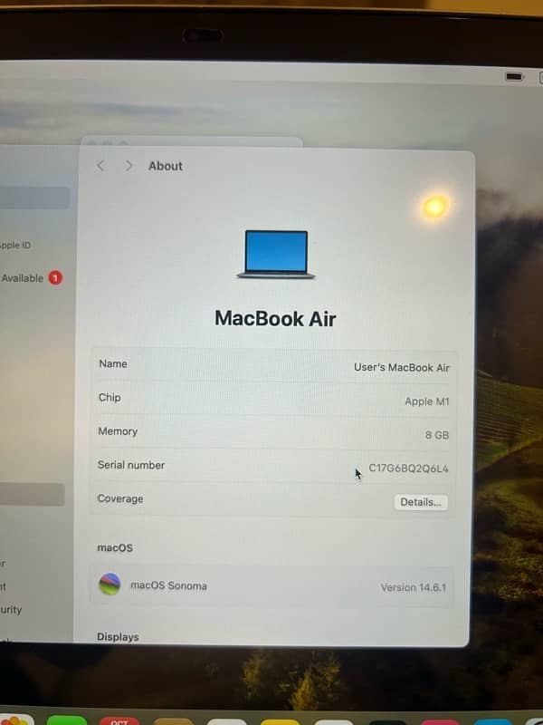 MacBook Air M1 (Mid 2020) 12