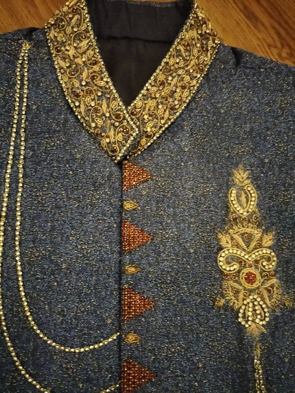 Fresh Unique Jamawaar Sherwani for Groom 4