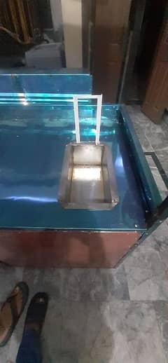 Hole sale price 5FTby2.5ft steel fries samosa counter for sale.