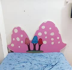 single bed with mattress