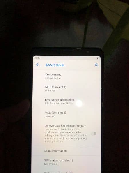 Lenovo tab v7 4/64 dual sim pta approved 5