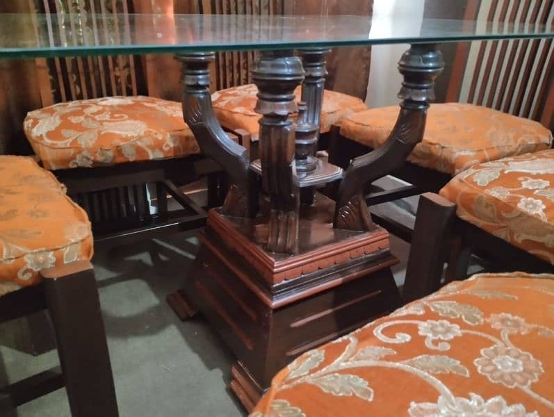 dining set wooden and sofa 2