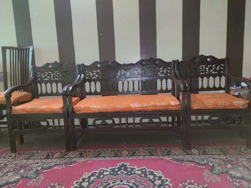 dining set wooden and sofa 5