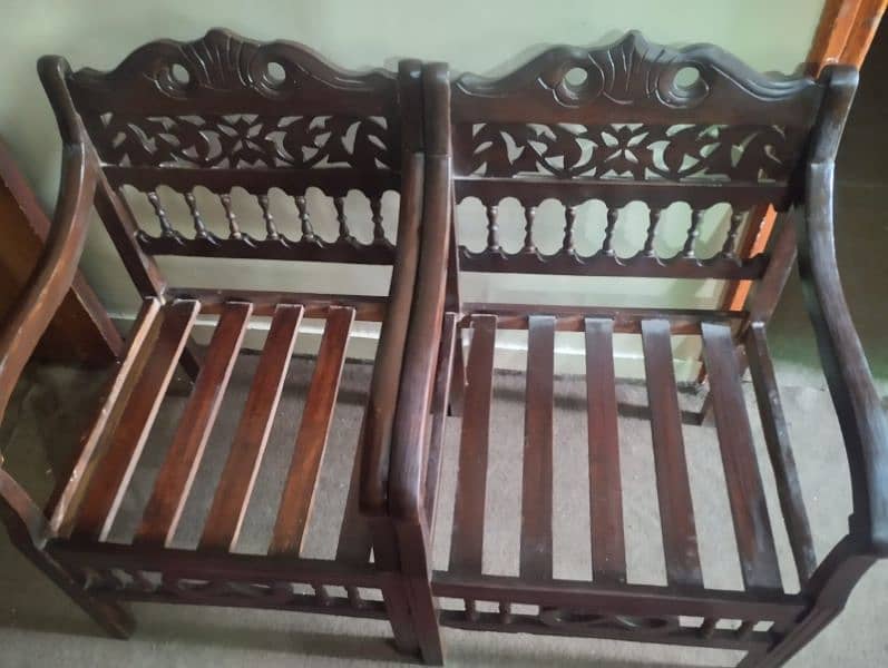 dining set wooden and sofa 7