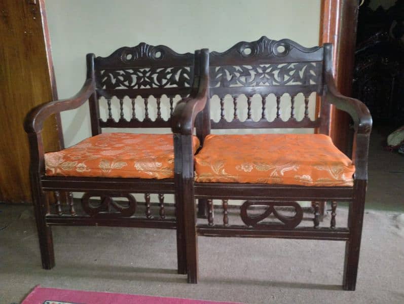 dining set wooden and sofa 8