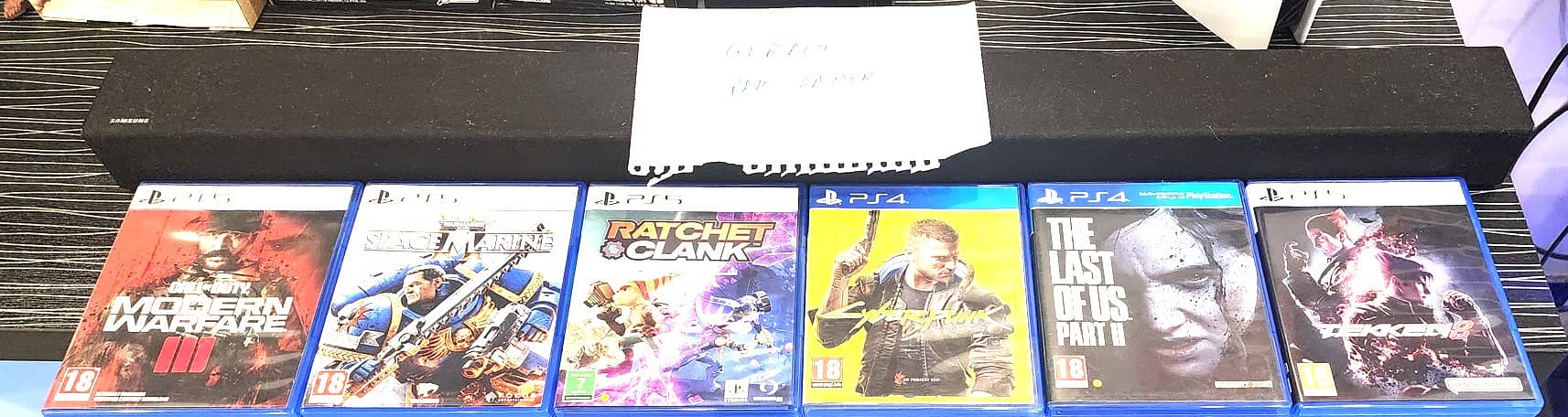 ps5/ps4 cheap games tekken,cod,warhammer,etc lahore only 1