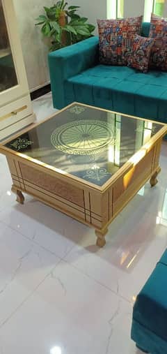 center table for sale only 10 days use . condition 10 by 10