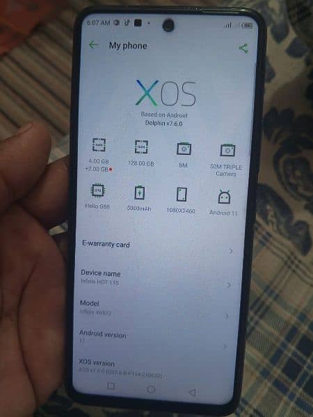 Infinix hot 11s. 6/ 128 1