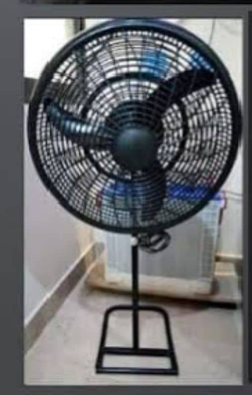 12v dc fan hai batery and adopter dono par chlta hai just 1 mont use h 1