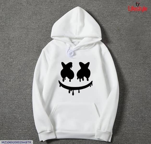 White Stylish Hoodie For Men 2