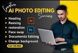 Graphic Designer will do Photoshop Photo Editing and document Editing