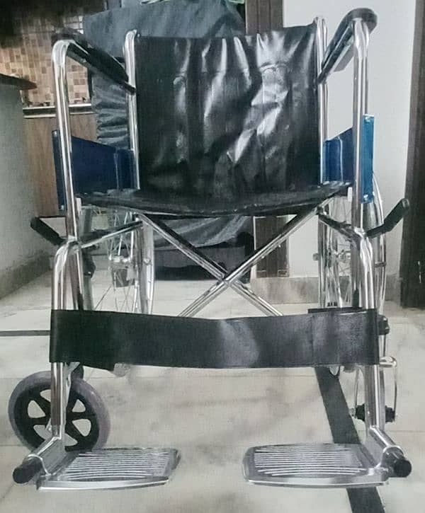 Manual Folding Wheelchair Chrome frame (BRAND NEW) 1