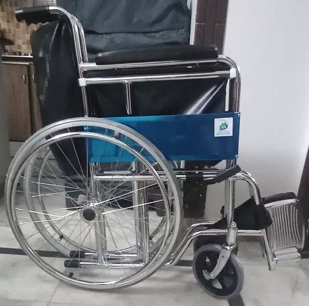 Manual Folding Wheelchair Chrome frame (BRAND NEW) 6