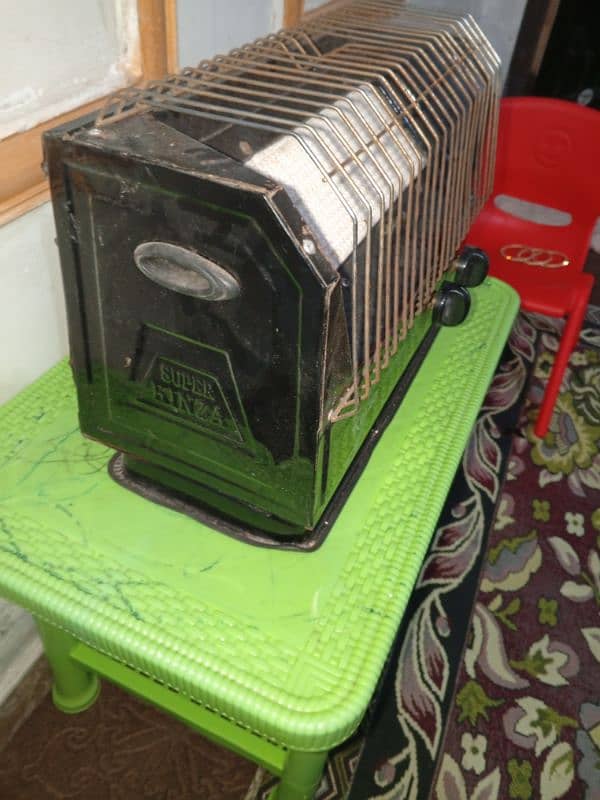 kinza gas heater one season used 3