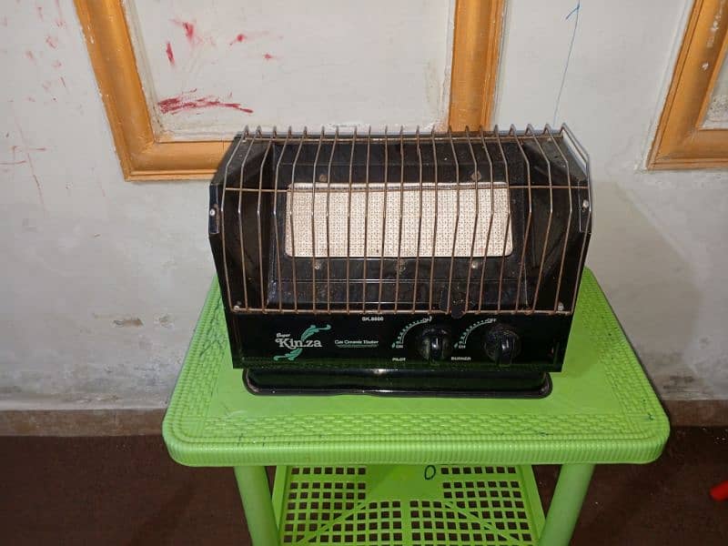 kinza gas heater one season used 5